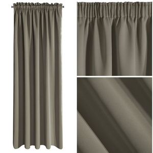 Blackout Logan Tape Curtain 140 x 270 C.Beige