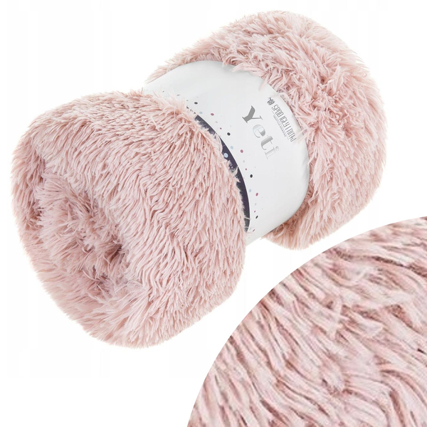Blanket 200 x 220 Italian Fur Yeti Powdered