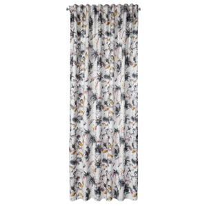 Curtain 140 x 270 Decorative Nika Tape White + Steel