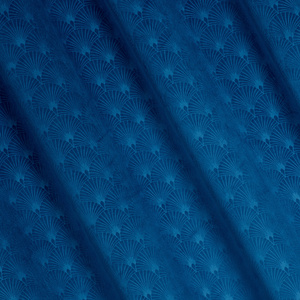 Velvet Juliet Curtain 140 x 250 Spillover Navy Blue