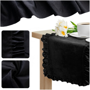 Table Runner 40 x 160 Decorative with Ruffles Ligia 10