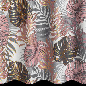 Zasłona 140 x 250 Dekoracyjna Korfu Przelotki Pude