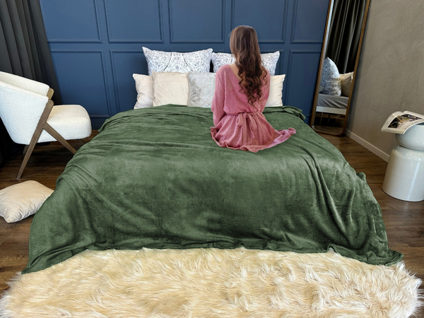 Koc 160 x 200 Mikrofibra Jednolita Juana 11