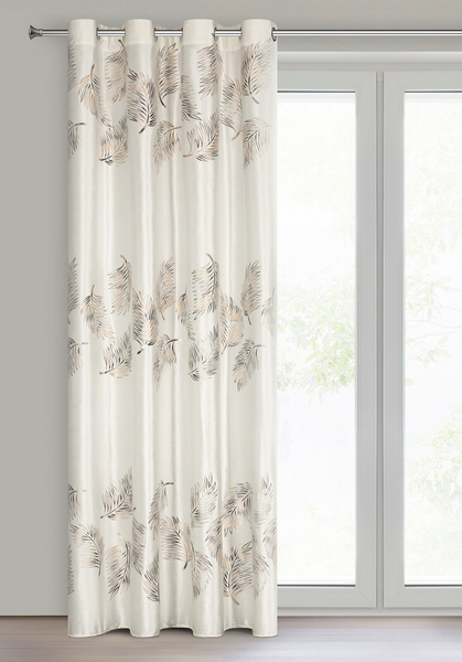 Zasłona 140 x 250 Welwet Przelotki Idalia Krem