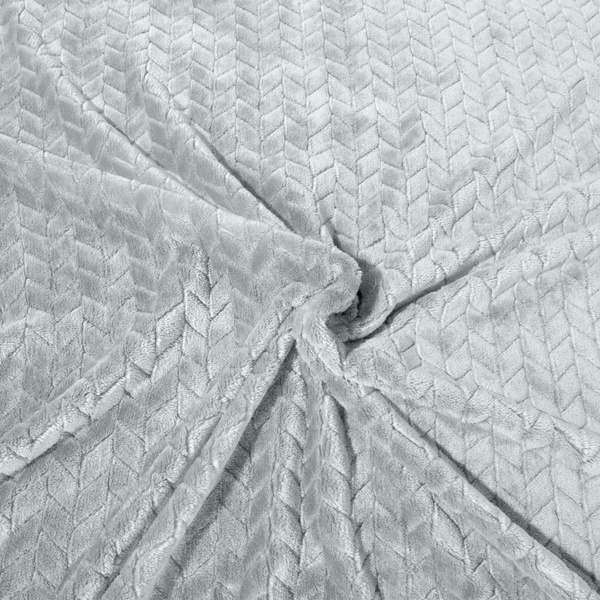 Koc 170 x 210 Mikrofibra Design Cindy Srebrny
