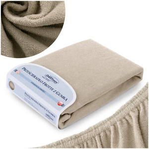 Prześcieradło Frotte z Gumką 032_C Jasny Beż 60x120