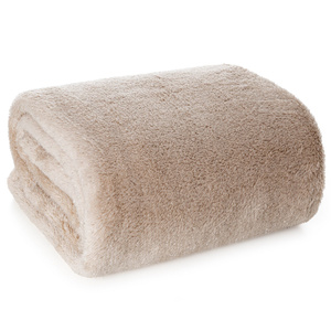 Blanket 150 x 200 Microfiber Shiny Blink Beige+Silver