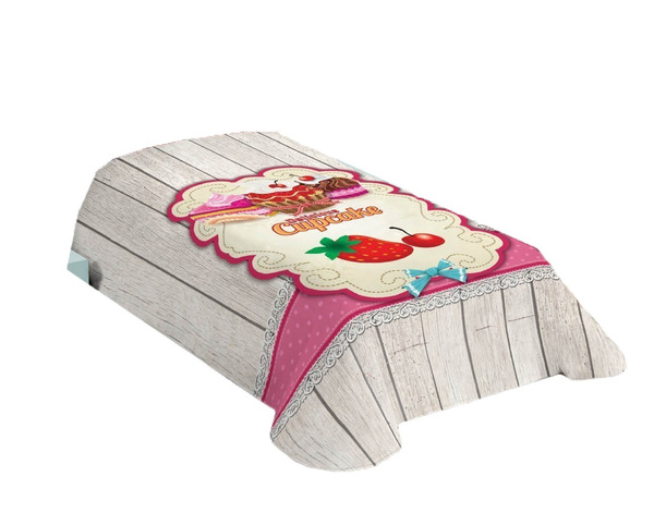 Koc 3D Fluff Trójwymiarowy 86 Cupcake 155x220