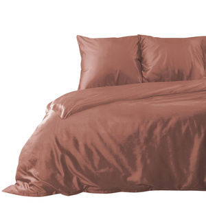 Bedding 160 x 200 3pc Satin Nova3 Marsala