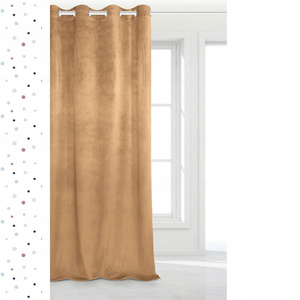 Curtain 140 x 250 Decorative Velvet Soft Mustard