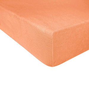 Terry sheet with elastic 010_D Salmon 80x140