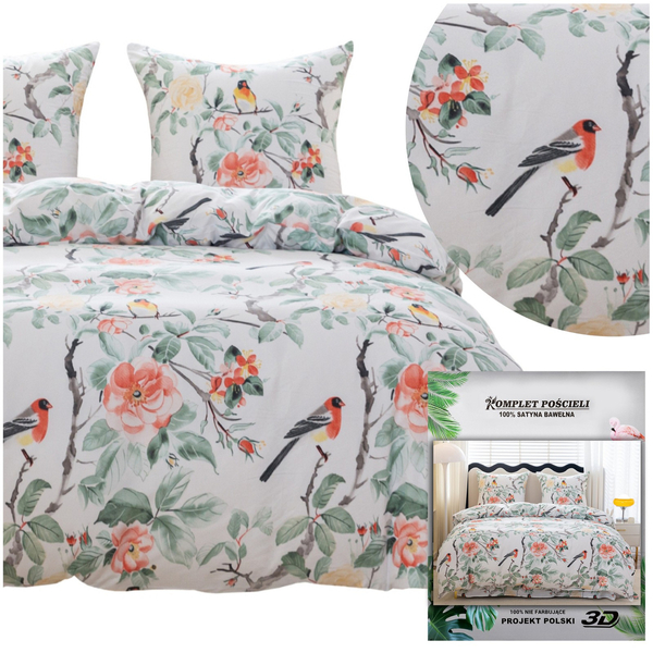 Pościel 160 x 200 3cz Satynowa Maria 3052