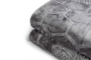 Suzan 10 Stamped Acrylic Blanket Gray 160x210