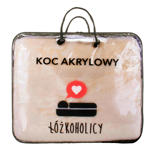 Koc 200 x 220 Akrylowy Jednolity Ciepły Yasemin 01