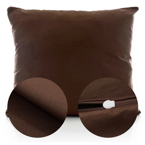 Cotton pillowcase 50 x 60 Solid Ola Brown