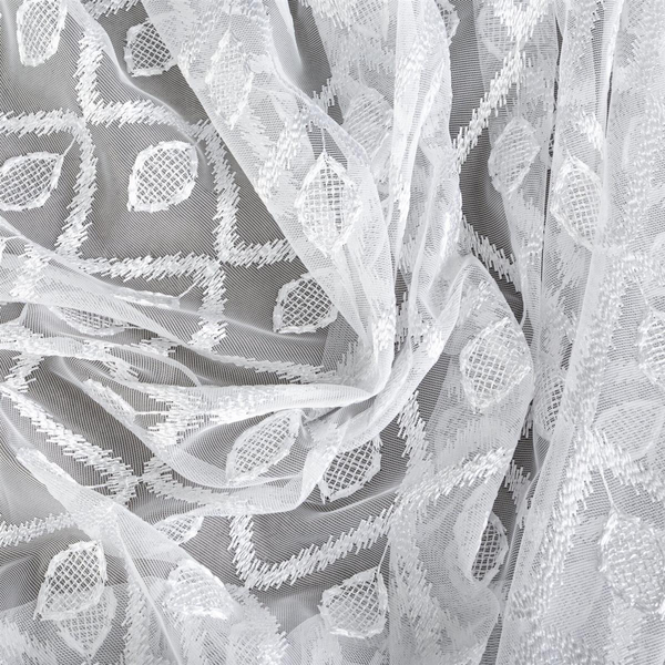 Decorative Curtain Mia 360 x 140 Tape White