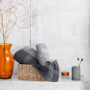 Bath Towel 50 x 90 Liana 08 C.Brown