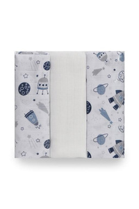 Diaper 80 x 70 3 pcs Cotton MUSLIN Print 03