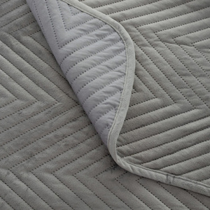Bedspread 200 x 220 Herringbone Velvet Caden 01