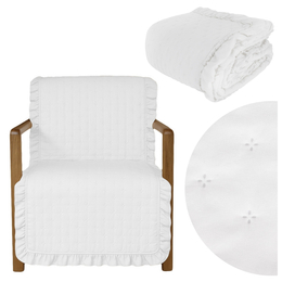 Narzuta 70 x 160 Pikowana Z Falbaną Celia 01