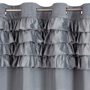 Curtain 140 x 250 Decorative Eyelets Erin Silver