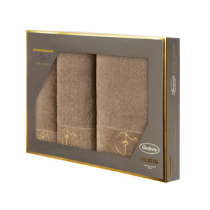 Set of Towels 3 pcs. Eva Minge GAJA Beige
