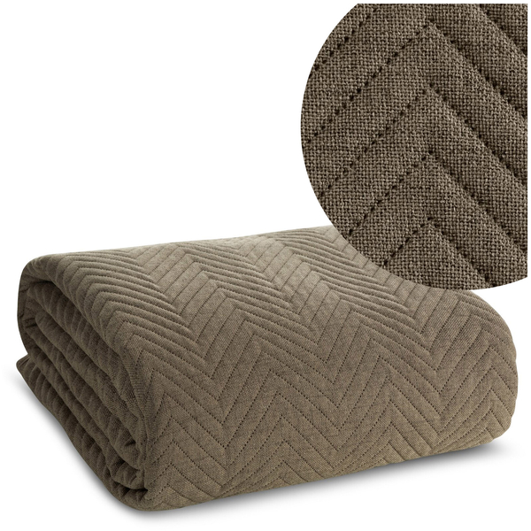 Bedspread 170 x 210 Quilted Len3 C.Beige