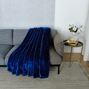 Blanket 160 x 200 Acrylic Solid Warm Yasemin 09