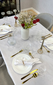 Decorative Tablecloth 160 x 300 Jacquard Camille 01