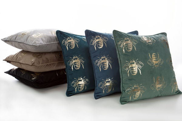 Poszewka 45 x 45 Dekoracyjna Velvet BLINK15 Bordowy