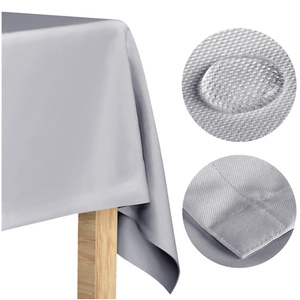 Tablecloth 120x260 Stainproof Classic Elegant Grey