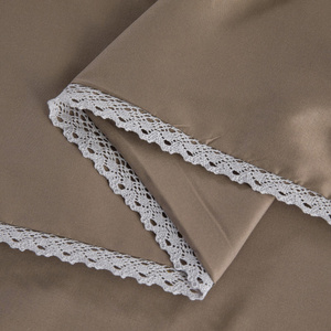 Bedding set 160 x 200 3 pcs Smooth with Lace Brandon 01