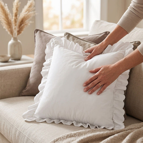 Poszewka 45 x 45 z Falbaną Luxury Jowita 08