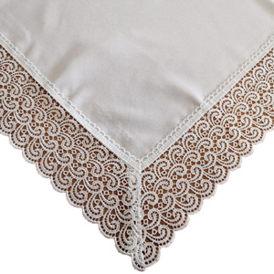 Tablecloth 140 x 180 Gipiura pattern 001 White