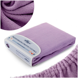 Terry Bed Sheet with Eraser 135_D Light Purple 180x200