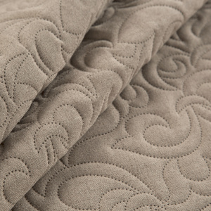 Quilted Decorative Bedspread 220 x 240 Len4 Beige