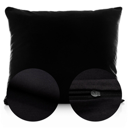 Poszewka Bawełna 70 x 80 Jednolita Ola Czarna Black