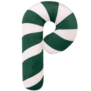 Pillow 35 x 57 Christmas Cane Stripes Green