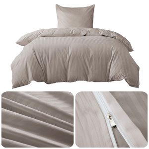 Bedding 140 x 200 2pc Cotton Adamash Taupe