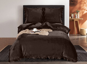 Bedding 200 x 220 3 pcs Microfiber Frill Erva 2815