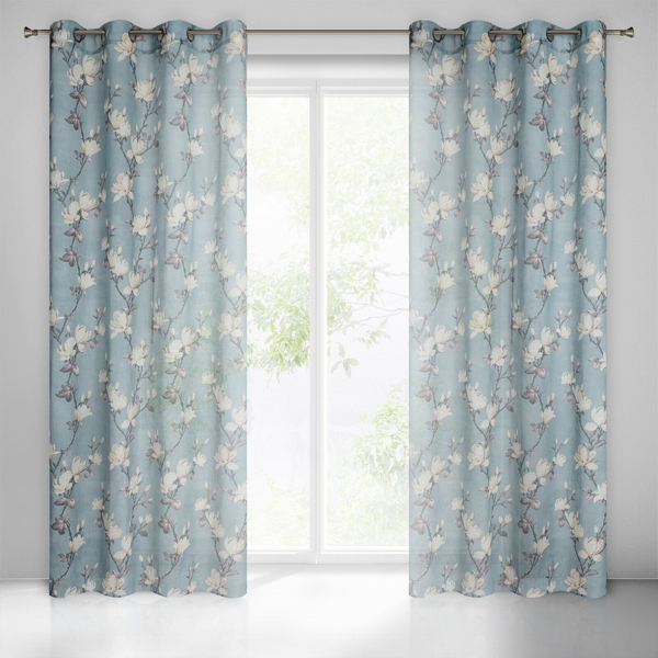 Zasłona Dekoracyjna Luna 140 x 250 Przelotka Szary