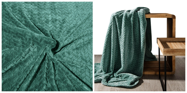 Koc 220 x 200 Mikrofibra Design Cindy Mięta