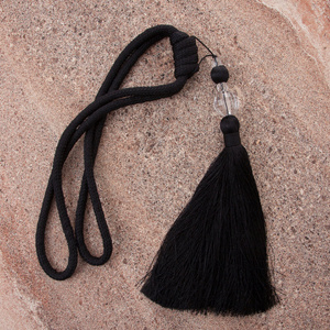 Decorative Curtain Cord 70 cm MEGI Black