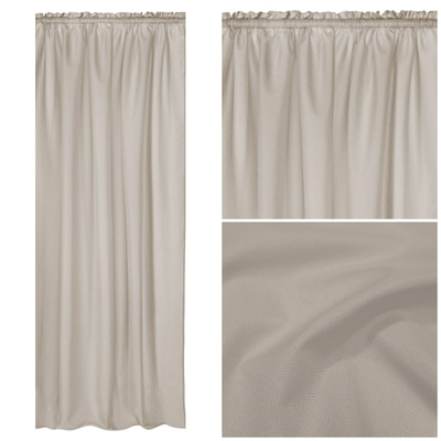 Zasłona 140 x 250 Ogrodowa na Taśmie Gaia Taupe