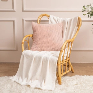 70 x 150 Plush Microfiber Willy Cream Blanket