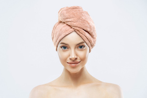 Turban 65 x 25 Ręcznik Mikrofibra Aki Beż