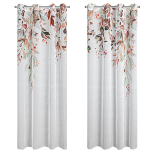 Curtain 140 x 260 Decorative 2 pcs Meg White + Red