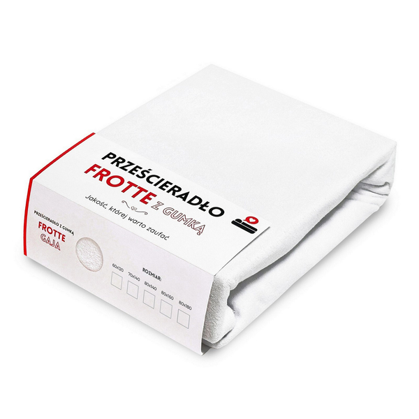 Prześcieradło 80 x 140 Frotte z Gumką Gaja 14