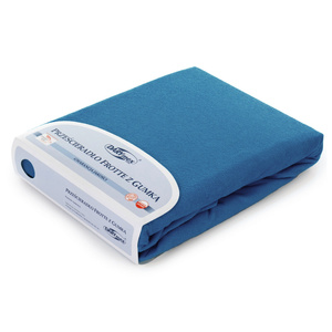 Terry sheet with elastic 017_D Cornflower 80x160