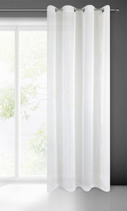 Lucy Decorative Curtains 140 x 250 White Throw